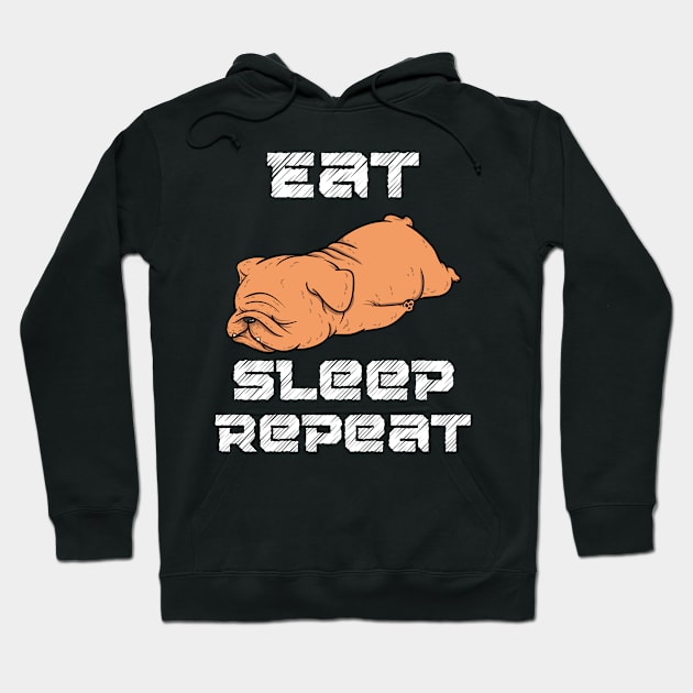 Eat Sleep Repeat Hoodie by samsamteez